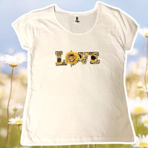 Polera blanca Love