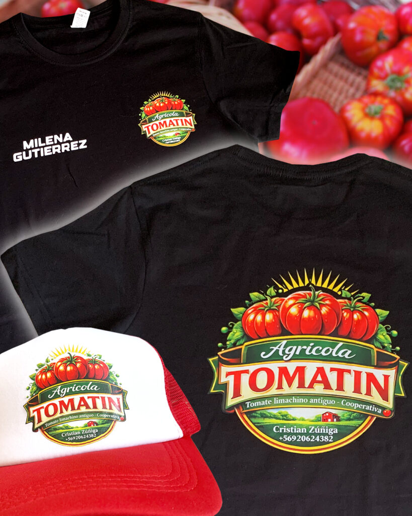 Poleras + Jockeys Agrícola Tomatín